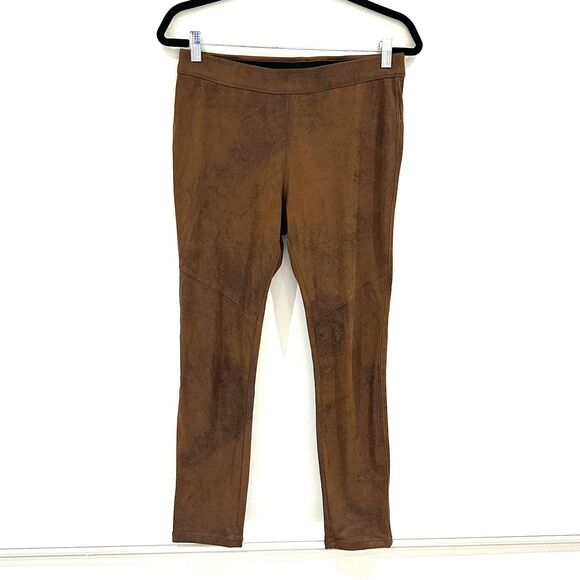 Free People Vegan Faux Suede Brown Pants/Leggings – Sz 29 – EUC - Picture 1 of 4